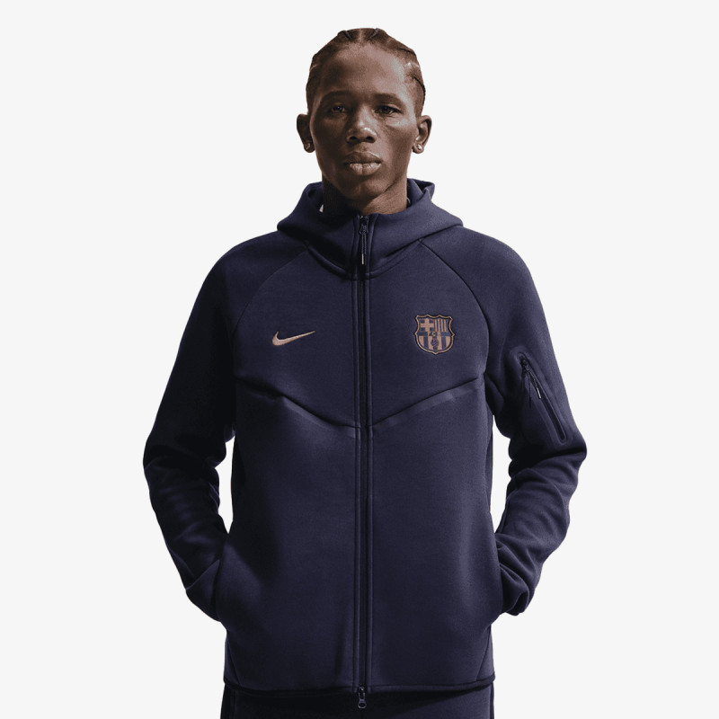 Nike Pulóver FCB M NK TCH FLC FZ WR HOODIE 