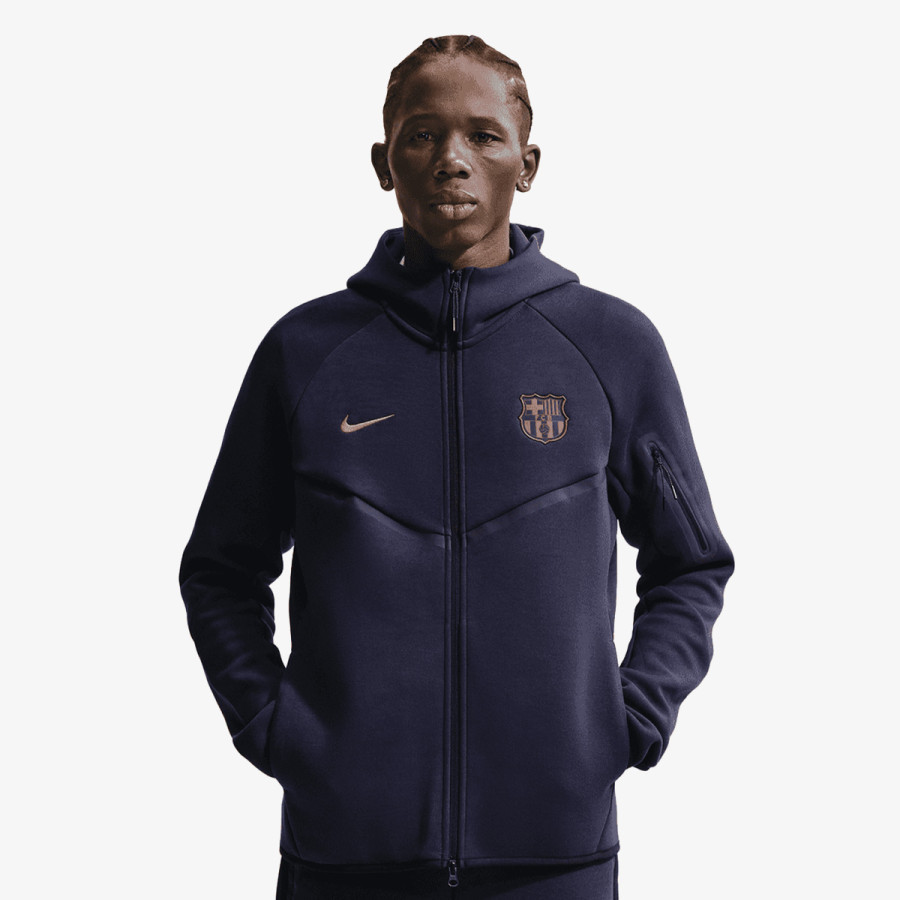 Nike Pulóver FCB M NK TCH FLC FZ WR HOODIE 