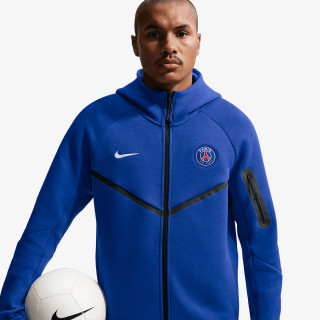 Nike Pulóver PSG M NK TCH FLC FZ WR HOODIE 