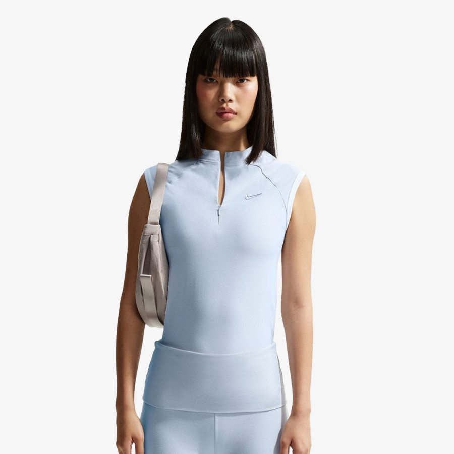 Nike Póló W SLVLSS FITTED QZ TOP GLS 