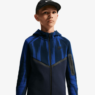 Nike Pulóver B NSW TCH FLC FZ AOP 