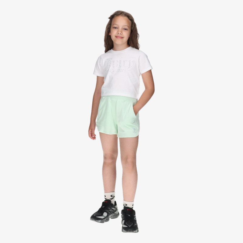 Juicy Couture Melegítő Shirred Waist Velour Short & Baby Tee Se 