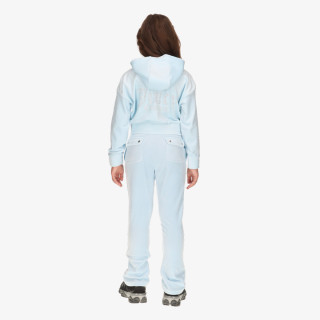 Juicy Couture Melegítő Cropped Velour Diamante Zip Thru & Bootc 