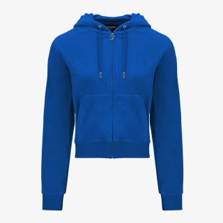 Juicy Couture Kapucnis pulóver ZIP THROUGH HOODIE WITH  ZIP PULL &  JC 