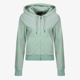Juicy Couture Pulóver ZIP THROUGH HOODIE WITH  ZIP PULL &  JC 
