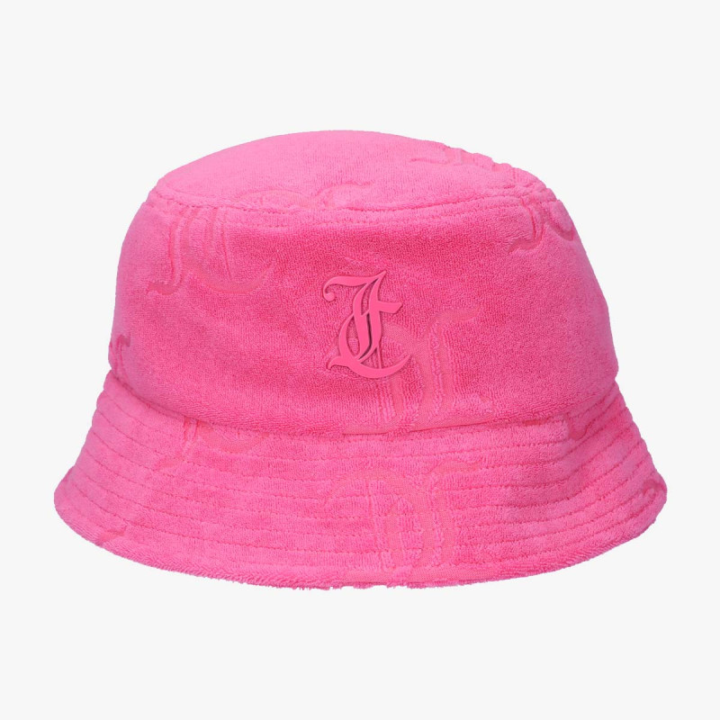 Juicy Couture Sapka ELEANNA MONOGRAM TOWELLING BUCKET HAT 