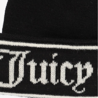 Juicy Couture Sapka INGRID FLAT KNIT BEANIE 