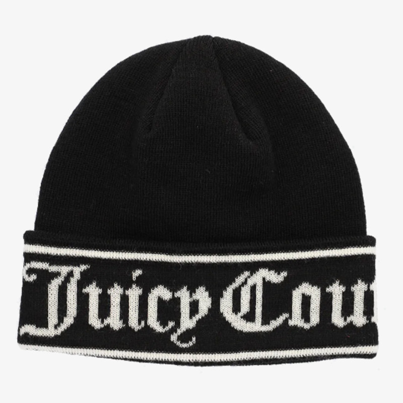 Juicy Couture Sapka INGRID FLAT KNIT BEANIE 