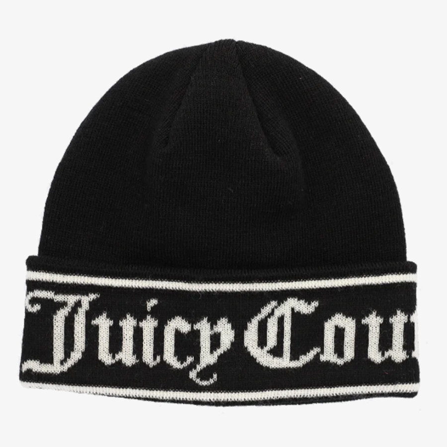 Juicy Couture Sapka INGRID FLAT KNIT BEANIE 
