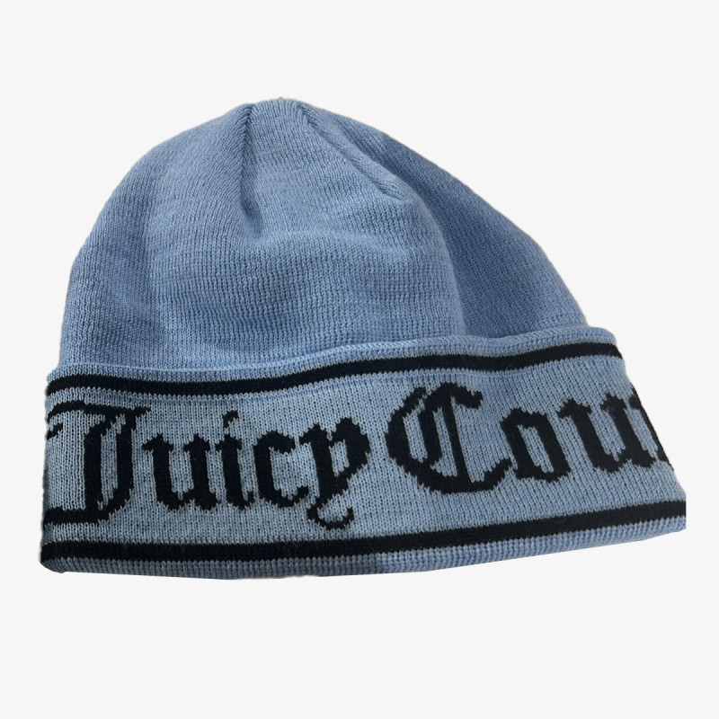 Juicy Couture Sapka INGRID FLAT KNIT BEANIE 