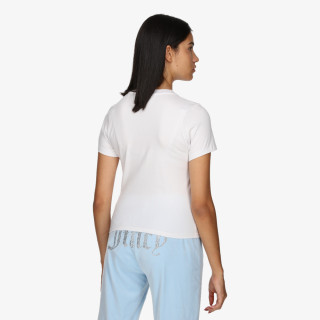 Juicy Couture Póló FITTED T-SHIRT WITH RODEO JUICY DIAMANTE 