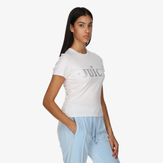 Juicy Couture Póló FITTED T-SHIRT WITH RODEO JUICY DIAMANTE 