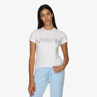 Juicy Couture Póló FITTED T-SHIRT WITH RODEO JUICY DIAMANTE 