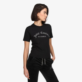Juicy Couture Póló ARCHED DIAMANTE NOAH T-SHIRT 