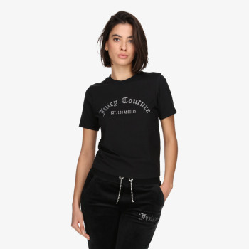 Juicy Couture Póló ARCHED DIAMANTE NOAH T-SHIRT 