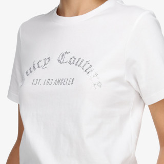 Juicy Couture Póló ARCHED DIAMANTE NOAH T-SHIRT 