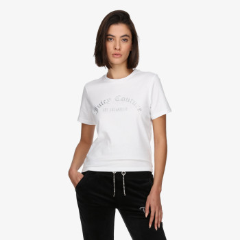 Juicy Couture Póló ARCHED DIAMANTE NOAH T-SHIRT 