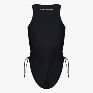 Juicy Couture Egyrészes fürdőruha ONE PIECE SWIMSUIT WITH LATTICE DETAIL 