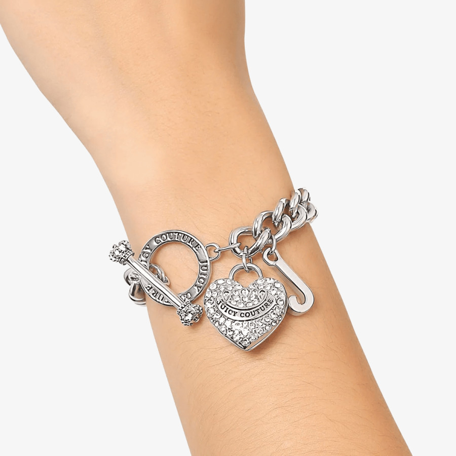 Juicy Couture Fitnesz karkötő JC HERITAGE CHAIN BRACELET 
