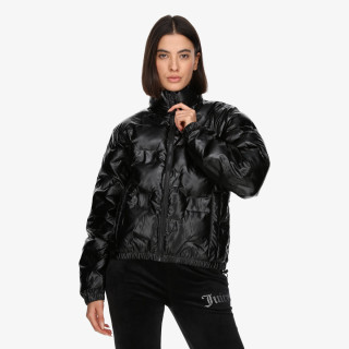 Juicy Couture Kabát MADELINE DEBOSSED PUFFER JACKET 