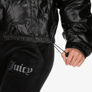 Juicy Couture Kabát MADELINE DEBOSSED PUFFER JACKET 