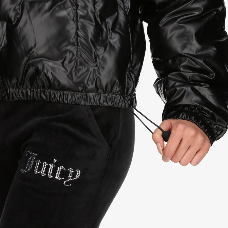 Juicy Couture Kabát MADELINE DEBOSSED PUFFER JACKET 