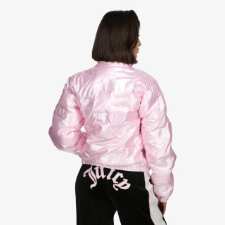 Juicy Couture Kabát MADELINE DEBOSSED PUFFER JACKET 