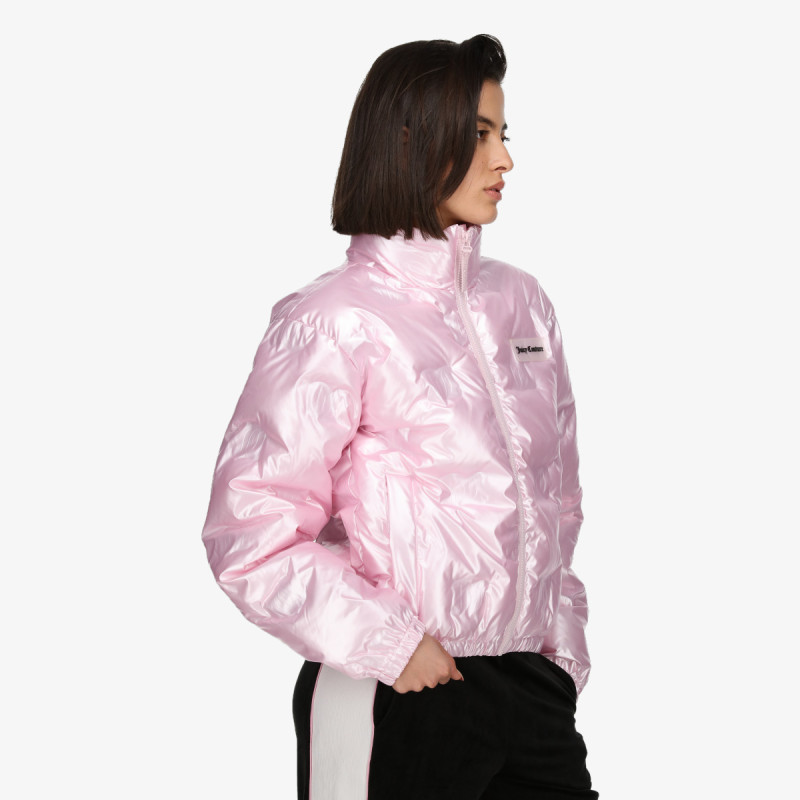 Juicy Couture Kabát MADELINE DEBOSSED PUFFER JACKET 