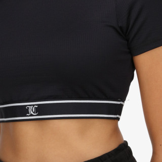 Juicy Couture Póló RAYON RIB SHORT SLEEVE TOP 