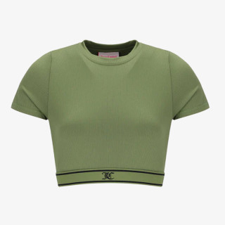 Juicy Couture Póló RAYON RIB SHORT SLEEVE TOP 