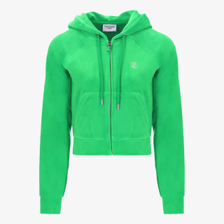 Juicy Couture Kapucnis pulóver CLASSIC VELOUR HOODIE WITH JUICY  LOGO 