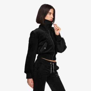 Juicy Couture Kabát RYDELL DIAMANTE BOMBER COAT 