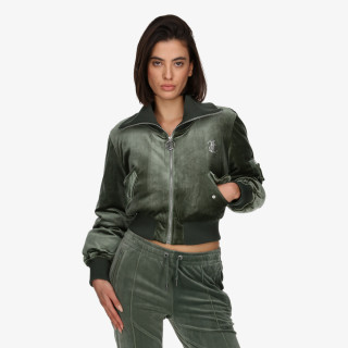 Juicy Couture Kabát RYDELL DIAMANTE BOMBER COAT 