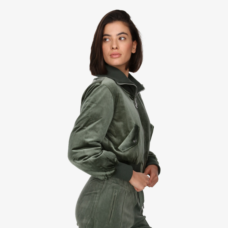 Juicy Couture Kabát RYDELL DIAMANTE BOMBER COAT 