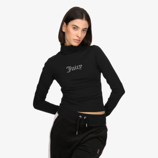 Juicy Couture Kapucnis pulóver VIRGO DIAMANTE ROLL NECK TOP 