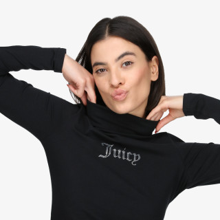 Juicy Couture Pulóver VIRGO DIAMANTE ROLL NECK TOP 