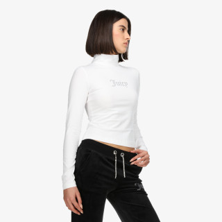 Juicy Couture Kapucnis pulóver VIRGO DIAMANTE ROLL NECK TOP 