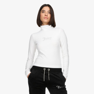 Juicy Couture Kapucnis pulóver VIRGO DIAMANTE ROLL NECK TOP 