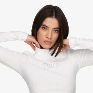 Juicy Couture Kapucnis pulóver VIRGO DIAMANTE ROLL NECK TOP 