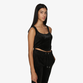 Juicy Couture Rövidített póló CAMINA CORSET TOP 
