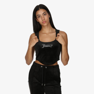 Juicy Couture Rövidített póló CAMINA CORSET TOP 