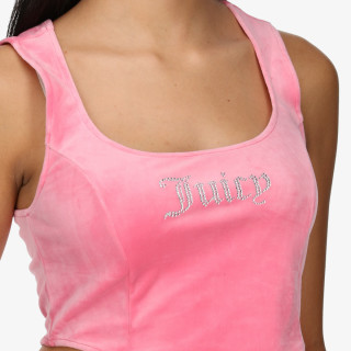 Juicy Couture Rövidített póló CAMINA CORSET TOP 