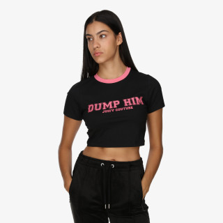 Juicy Couture Póló DUMP HIM <br />
CROP SOPHIE TEE 