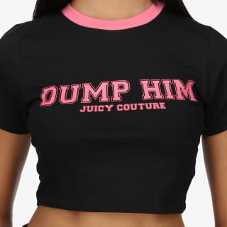 Juicy Couture Póló DUMP HIM <br />
CROP SOPHIE TEE 