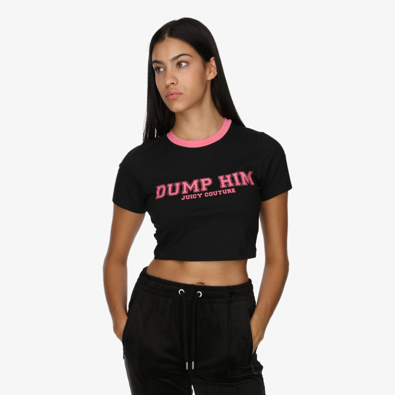 Juicy Couture Póló DUMP HIM <br />
CROP SOPHIE TEE 