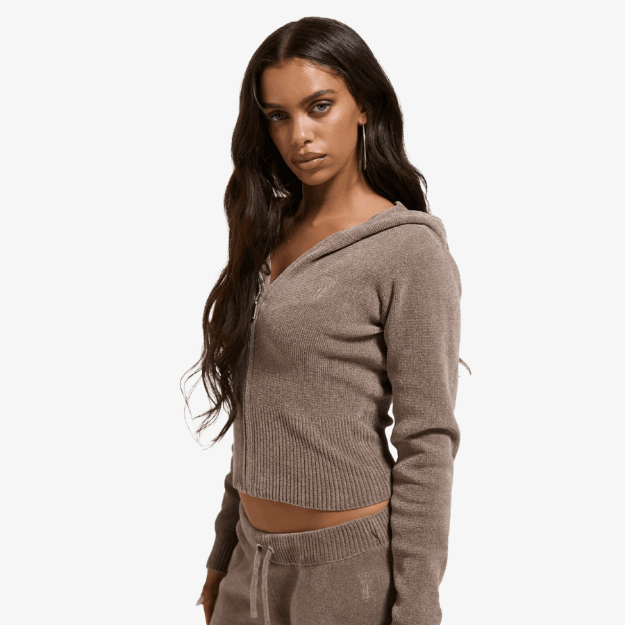Juicy Couture Pulóver MAYA KNIT HOODI 