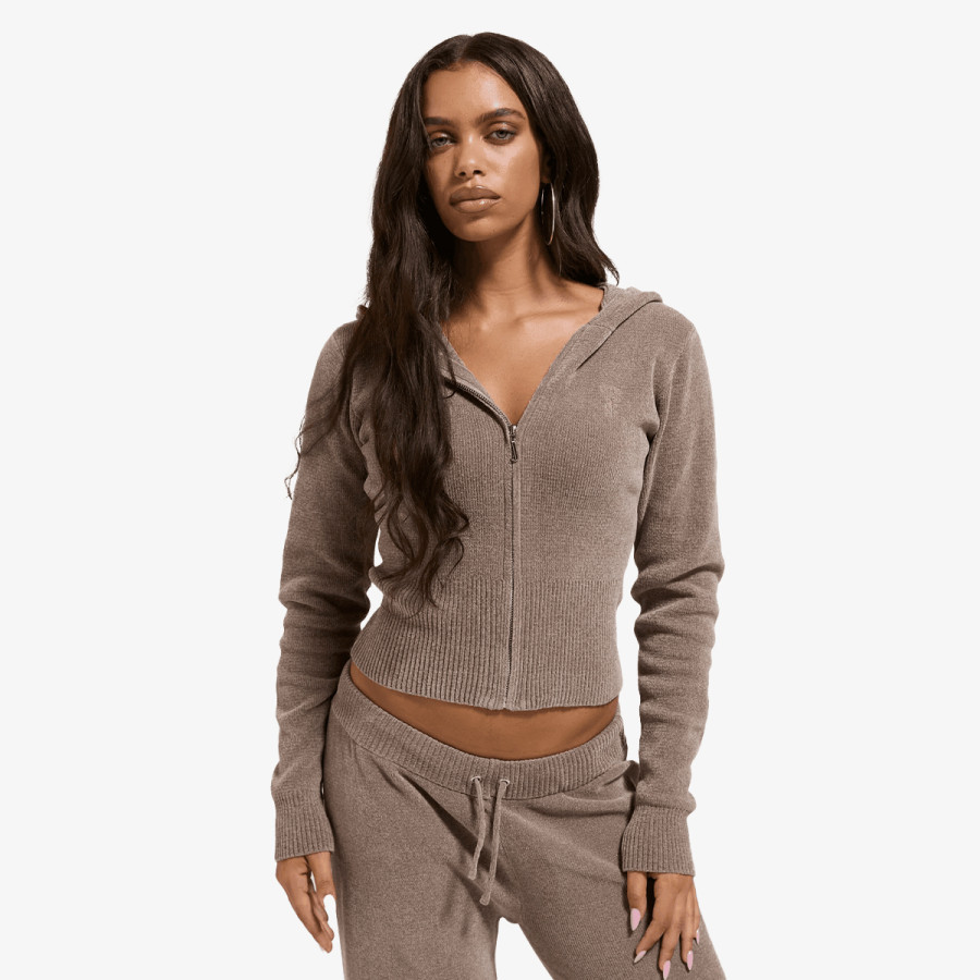 Juicy Couture Pulóver MAYA KNIT HOODI 