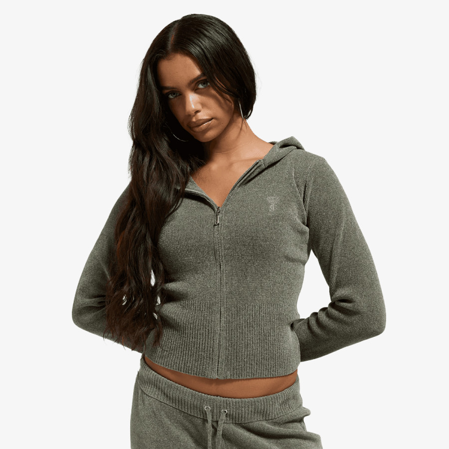 Juicy Couture Pulóver MAYA KNIT HOODI 