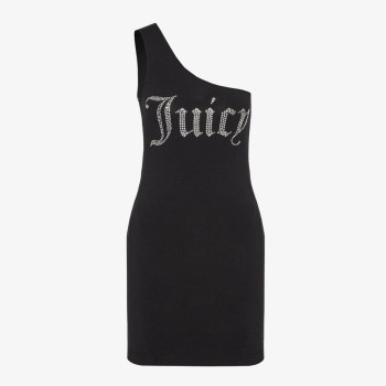 Juicy Couture Ruhák ASYMMETRIC FITTED DRESS WITH DIAMANTE 