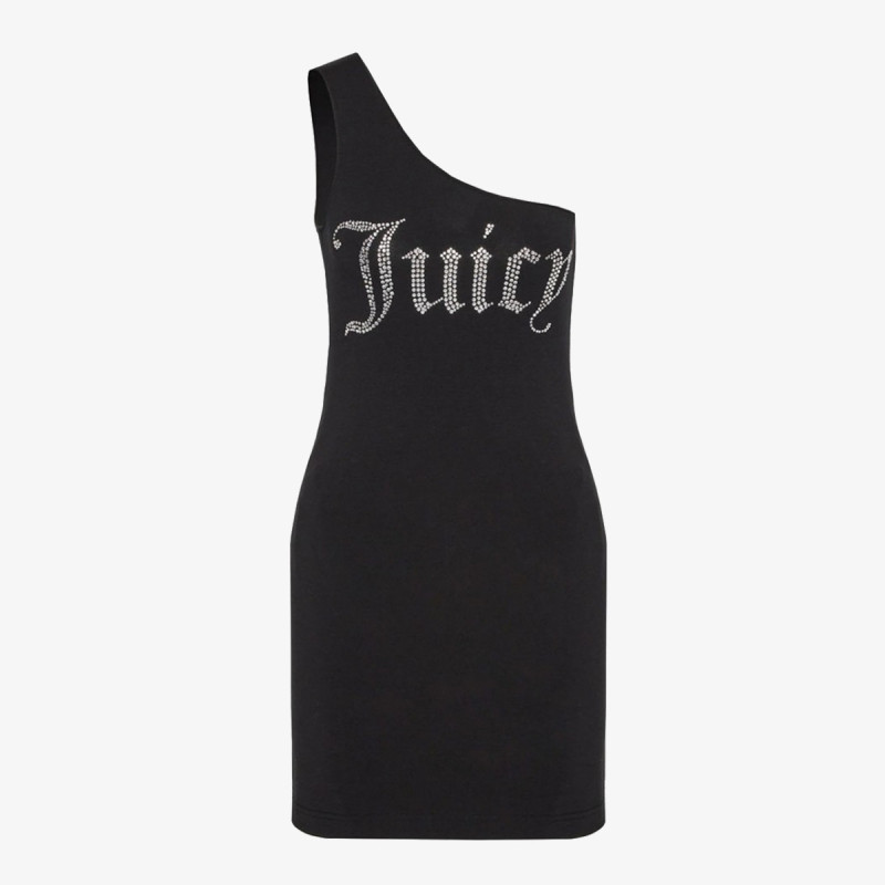 Juicy Couture Ruhák ASYMMETRIC FITTED DRESS WITH DIAMANTE 